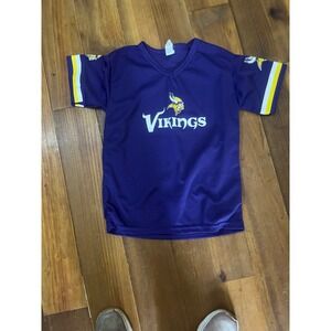Franklin‎ Minnesota Vikings Youth Mesh Jersey Purple V-Neck Kids Size Medium